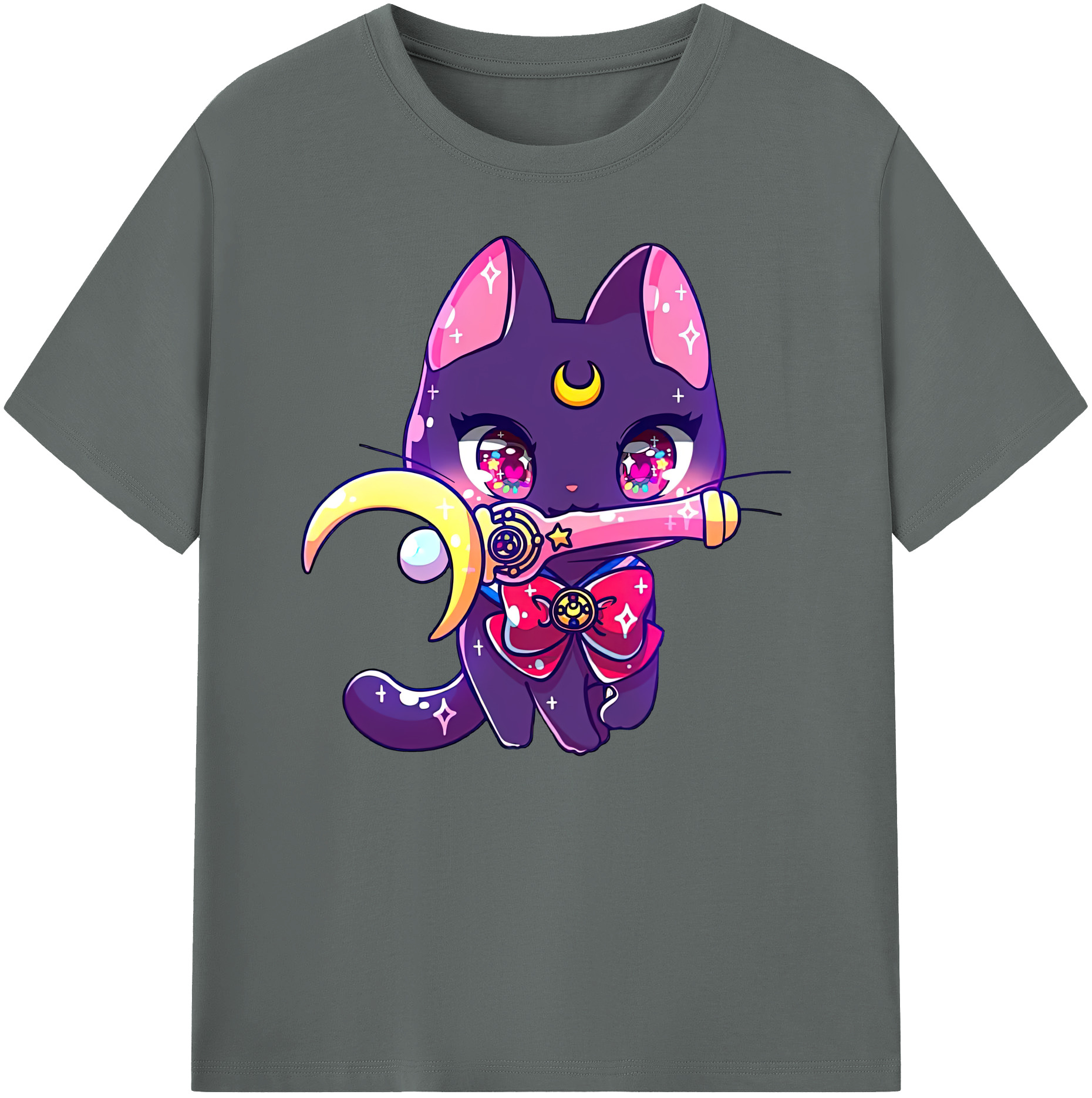 （画像用） 美少女戦士セーラームーン Sailor Moon 綿100％ メンズ半袖Tシャツ｜肌触りやわらか＆通気性